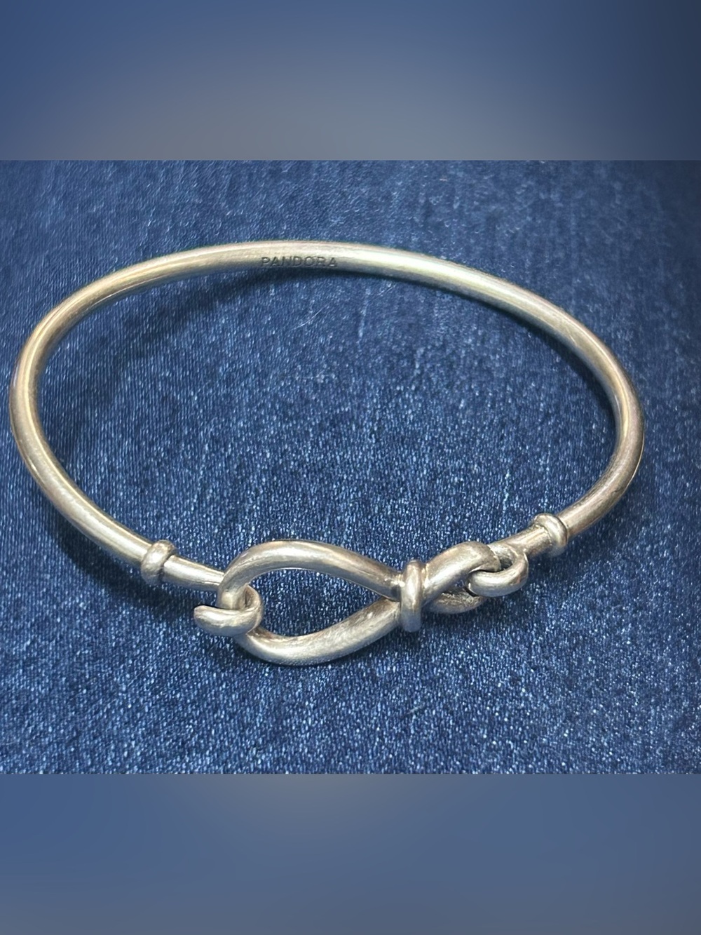 Pandora Silver Knot Bracelet - Polished Silver Finish